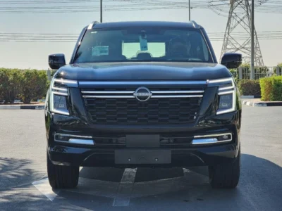 2025 Nissan Patrol LE Platinum City 3.5L TWIN TURBO 6 Cylinders Black Burgundy SUV