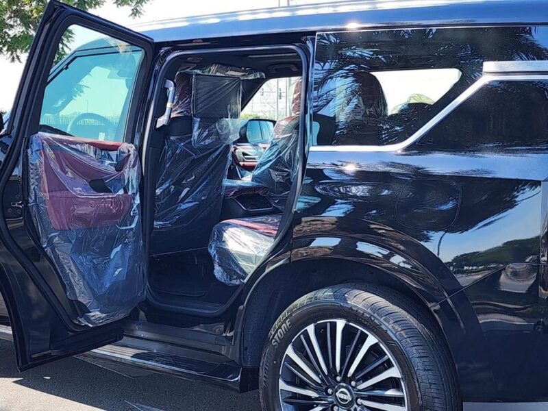 2025 Nissan Patrol LE Platinum City 3.5L TWIN TURBO 6 Cylinders Black Burgundy SUV