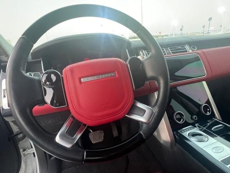 2019 Land Rover Range Rover Autobiography 5.0L 8 Cylinder Petrol Engine White Red SUV