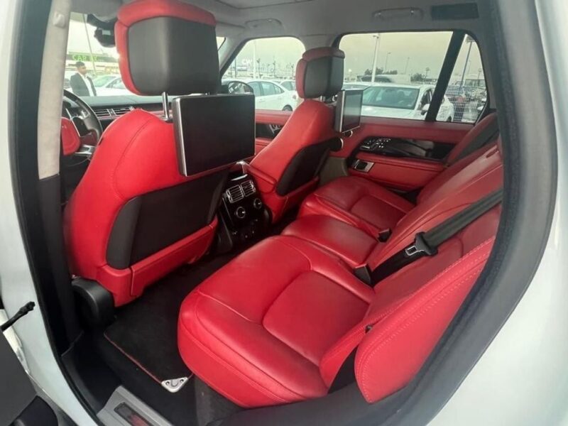 2019 Land Rover Range Rover Autobiography 5.0L 8 Cylinder Petrol Engine White Red SUV