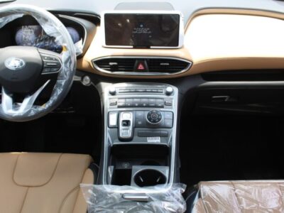 2023 Hyundai Santa Fe 2.5 Litres 4-Cylinder Petrol Engine White Tan SUV GCC Specs FWD