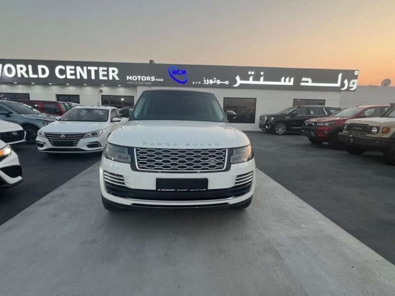 2019 Land Rover Range Rover Autobiography 5.0L 8 Cylinder Petrol Engine White Red SUV