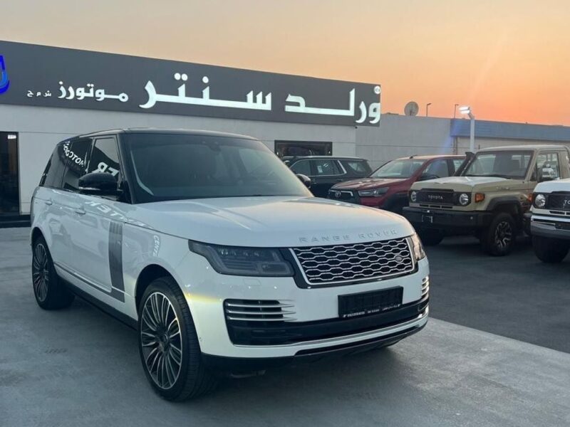 2019 Land Rover Range Rover Autobiography 5.0L 8 Cylinder Petrol Engine White Red SUV