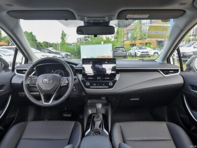 2025 Toyota Corolla XLI Hybrid 1.8L Hybrid 4 Cylinder Engine White Black Sedan
