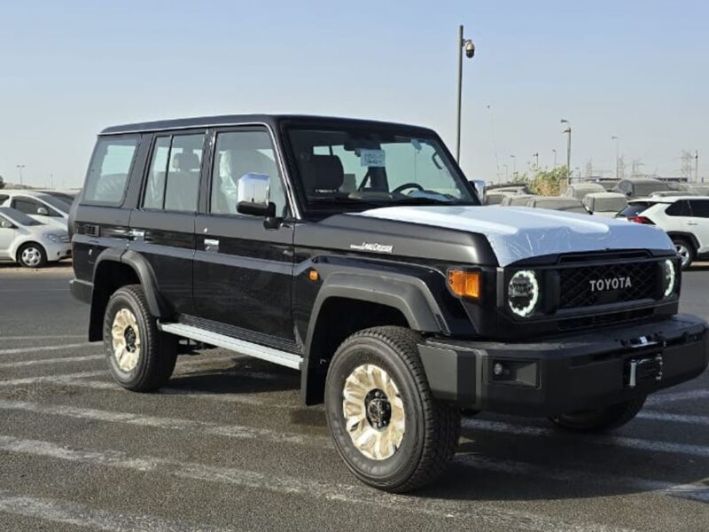 2025 Toyota Land Cruiser 70 LX 4.0 Litres 6 Cylinder Petrol Engine Black Tan SUV GCC