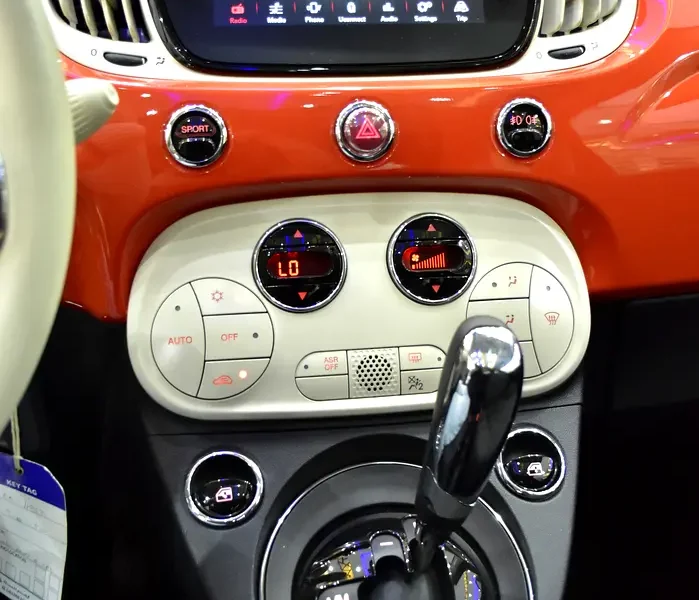 2024 Fiat 500 Dolcevita 4 Cylinder Petrol Engine Orange Black Hatchback GCC Specs