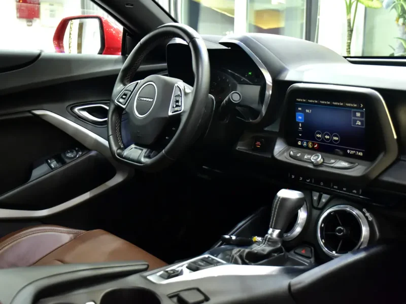 2020 Chevrolet Camaro LT 6 Cylinder Petrol Engine Red Brown Coupe GCC Specs