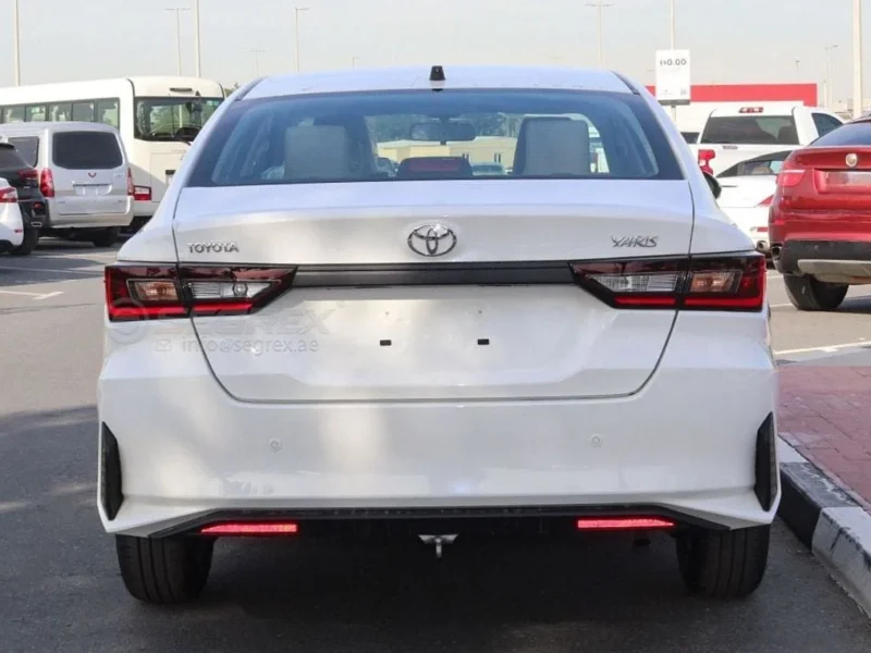 2026 Toyota Yaris Petrol AT 1.5L 4 Cylinders Petrol Engine White Beige Sedan FWD GCC