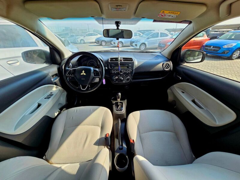 2021 Mitsubishi ATTRAGE 1.2L 3 Cylinder Petrol Engine White Beige Sedan GCC