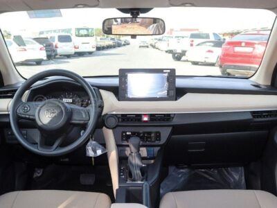 2026 Toyota Yaris Petrol AT 1.5L 4 Cylinders Petrol Engine White Beige Sedan FWD GCC