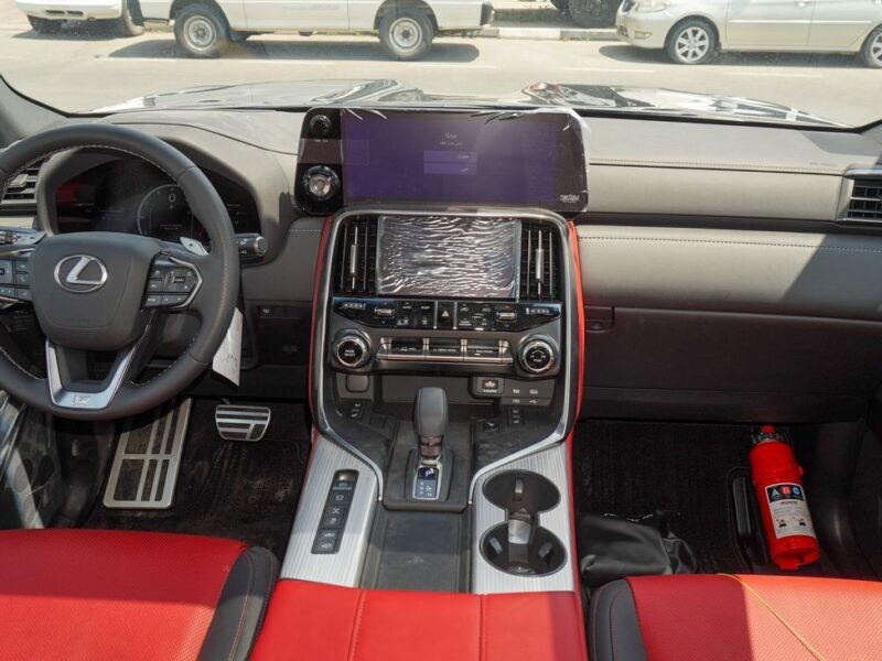 2025 Lexus LX 700h FSport 3.5 Litres V6 Hybrid Engine Black Red SUV GCC Specs