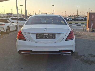 2015 Mercedes-Benz S400 Hybrid AMG Line 3.5-liter V6 Engine White Beige Sedan GCC