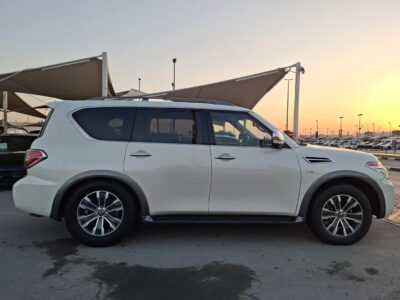 2019 Nissan Armada 5.6-liter V8 Petrol Engine White Black SUV American Specs