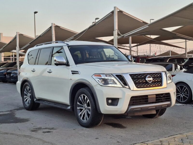 2019 Nissan Armada 5.6-liter V8 Petrol Engine White Black SUV American Specs