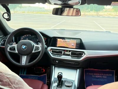 2023 BMW 420i 2.0-liter Turbocharged 4-Cylinder Engine White Red Coupe GCC