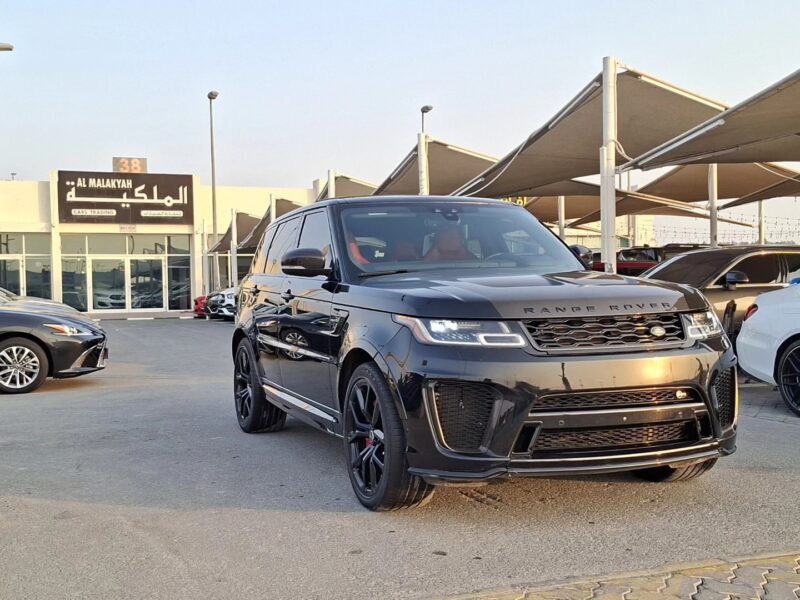 2021 Land Rover Range Rover Sport SVR 5.0 Litre V8 Petrol Engine Black Red SUV AWD