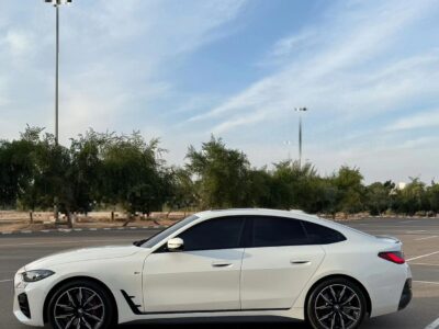 2023 BMW 420i 2.0-liter Turbocharged 4-Cylinder Engine White Red Coupe GCC
