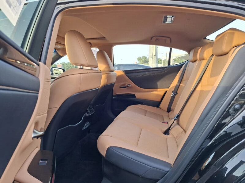 2025 Lexus ES 300h 2.5 Liters Inline 4-Cylinder Hybrid Black Tan Sedan GCC Specs