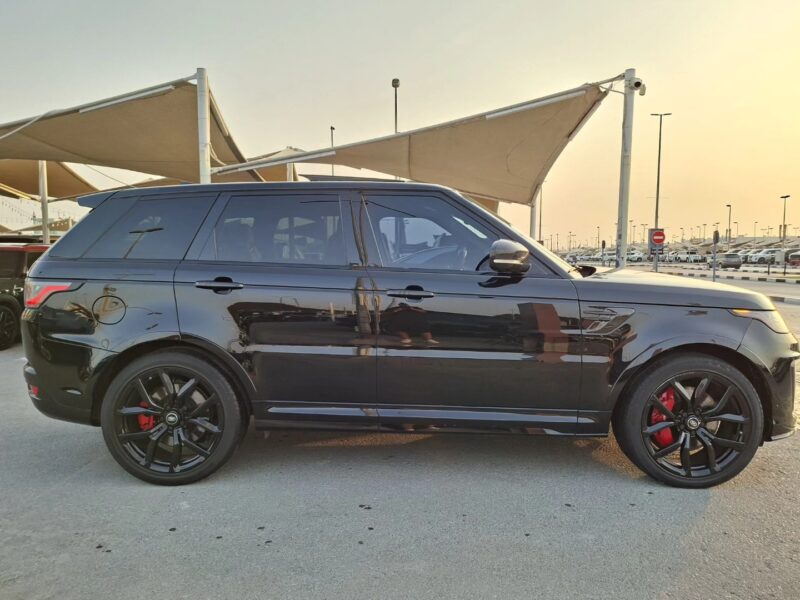 2021 Land Rover Range Rover Sport SVR 5.0 Litre V8 Petrol Engine Black Red SUV AWD