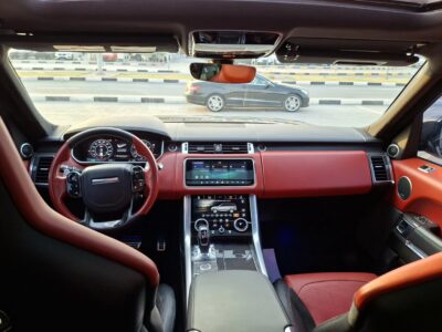 2021 Land Rover Range Rover Sport SVR 5.0 Litre V8 Petrol Engine Black Red SUV AWD