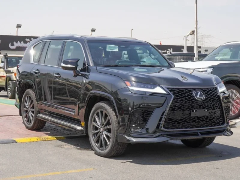 2025 Lexus LX 700h FSport 3.5 Litres V6 Hybrid Engine Black Red SUV GCC Specs