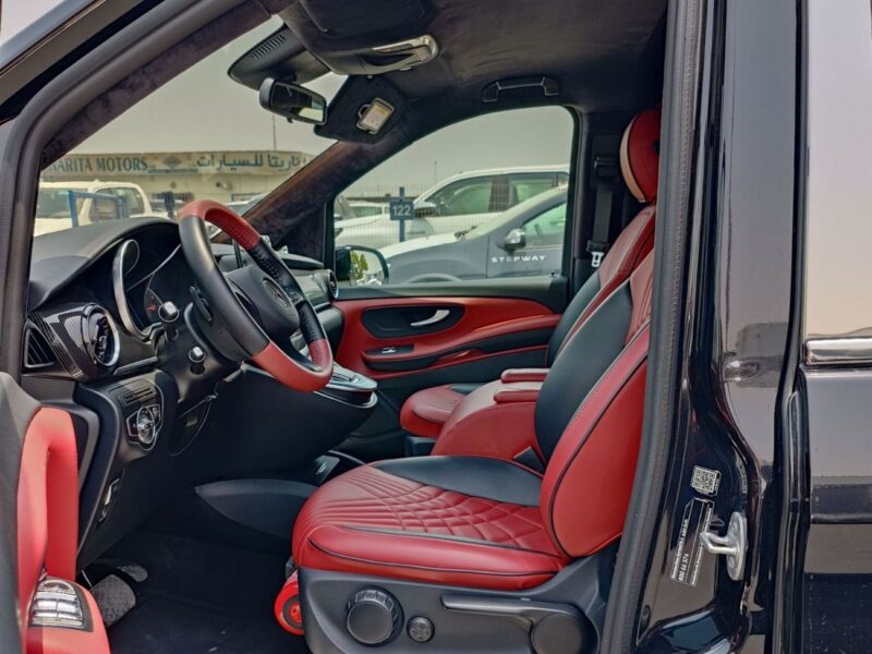 2022 Mercedes-Benz Vito V250 VITO VIP SEATS 2.0L 4 Cylinder PETROL Black Red Van