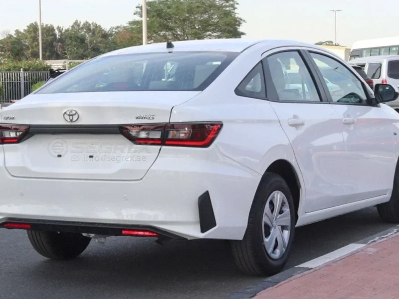 2026 Toyota Yaris Petrol AT 1.5L 4 Cylinders Petrol Engine White Beige Sedan FWD GCC