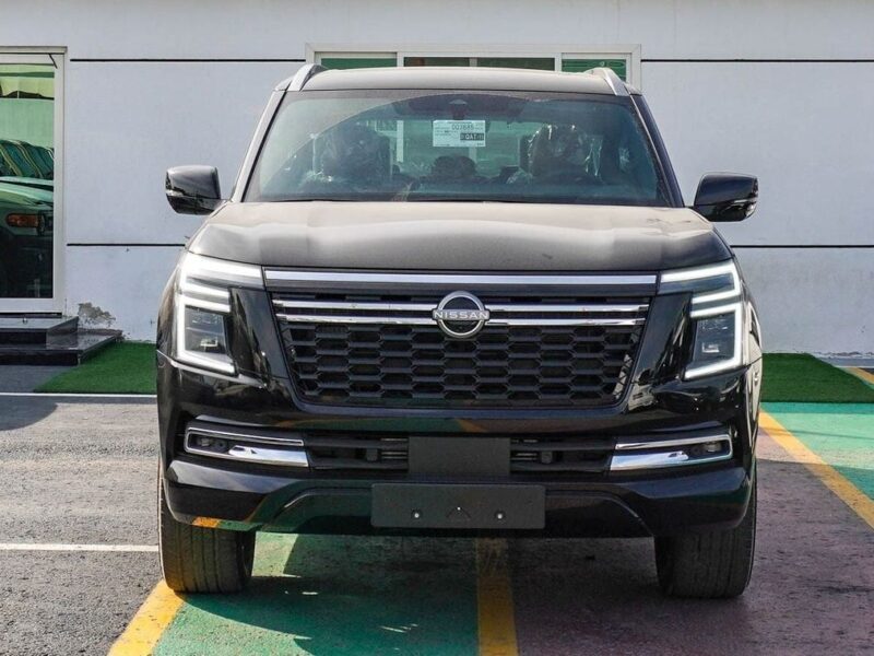 2025 Nissan Patrol Platinum 3.5-liter V6 Twin-Turbo Engine Black Burgundy SUV GCC Specs