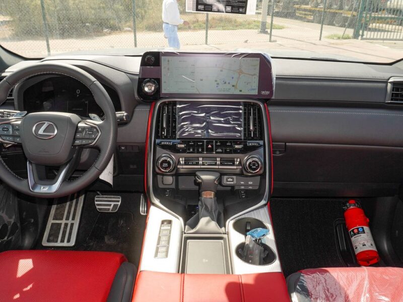 2025 Lexus LX600 FSport 3.5 Litres V6 Petrol Engine Grey Red SUV GCC Specs