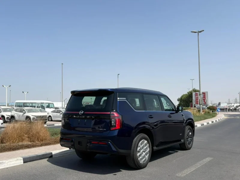 2026 Nissan Patrol LE TITANIUM 3.5l V6T Petrol Engine Blue Red SUV GCC Specs