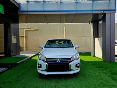 2021 Mitsubishi ATTRAGE 1.2L 3 Cylinder Petrol Engine White Beige Sedan GCC