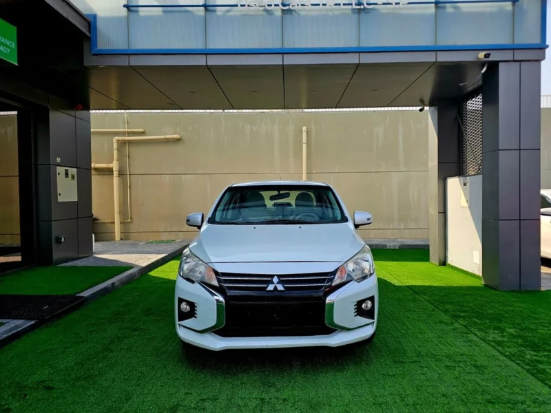 2021 Mitsubishi ATTRAGE 1.2L 3 Cylinder Petrol Engine White Beige Sedan GCC