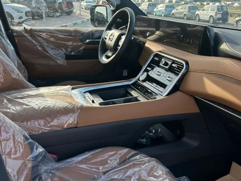 2025 Nissan Patrol 3.5L PLATINUM Twin-Turbo V6 White Tan SUV AWD GCC Specs