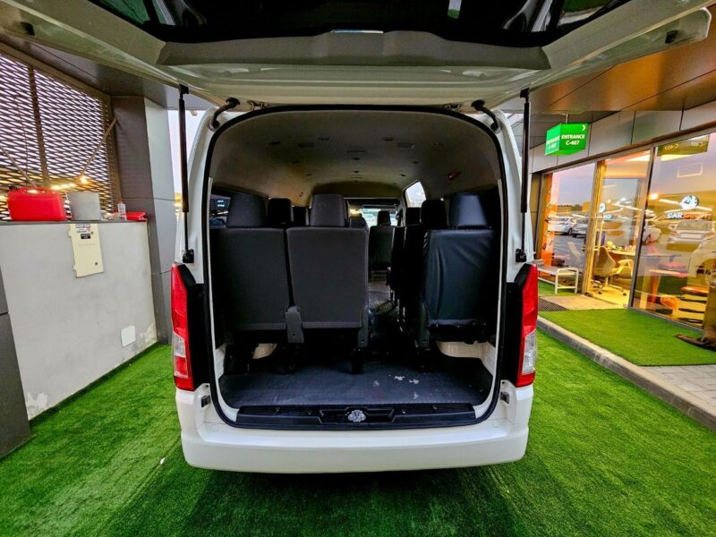 2023 TOYOTA HIACE HIGHROOF PATROL MANUAL 3.5 V6 White Grey Van GCC Specs