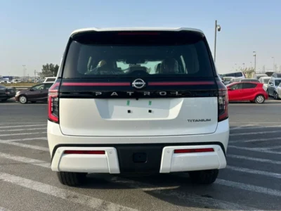 2025 Nissan Patrol 3.5L PLATINUM Twin-Turbo V6 White Tan SUV AWD GCC Specs