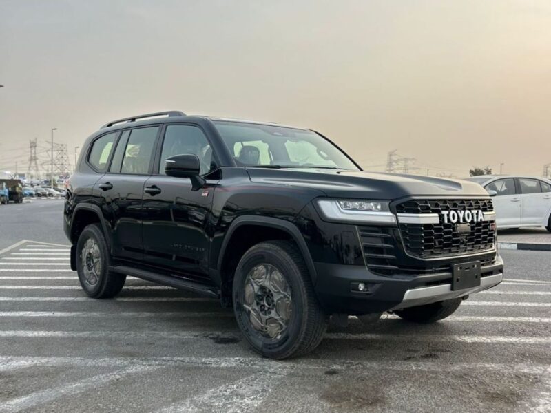 2025 Toyota Land Cruiser 3.5L TT GR SPORT 6 Cylinder Engine Black Red SUV AWD