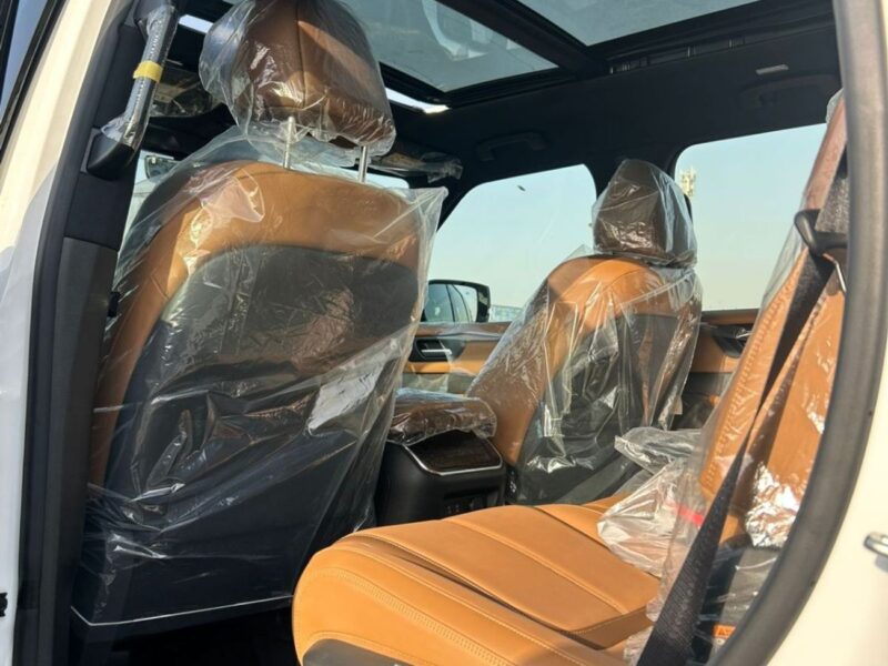 2025 Nissan Patrol 3.5L PLATINUM Twin-Turbo V6 White Tan SUV AWD GCC Specs