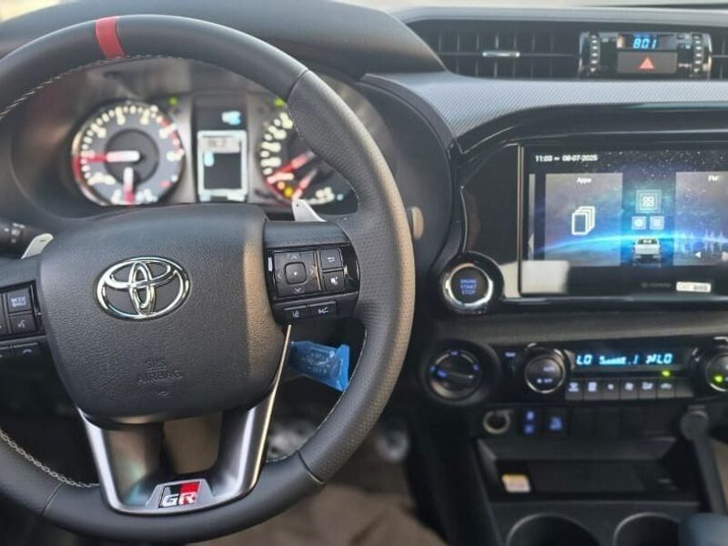 2024 TOYOTA HILUX 2.8L 4 Cylinder Engine DIESEL GR SPORT Black Pick Up Truck