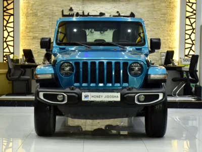 2020 Jeep Wrangler Unlimited Sahara 6 Cylinder Petrol Engine Blue Tan SUV GCC