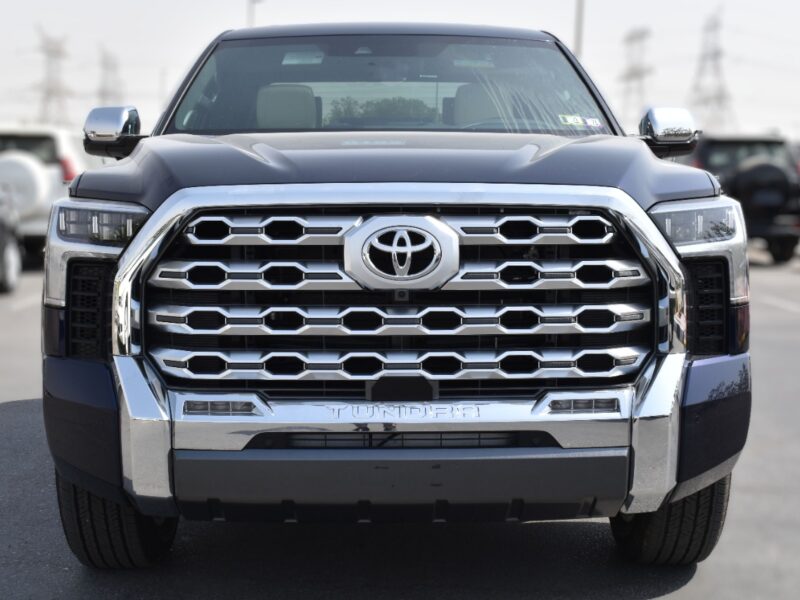 2022 Toyota Tundra 1794 Edition 3.5L twin-turbo V6 Engine Blue White Pick Up Truck
