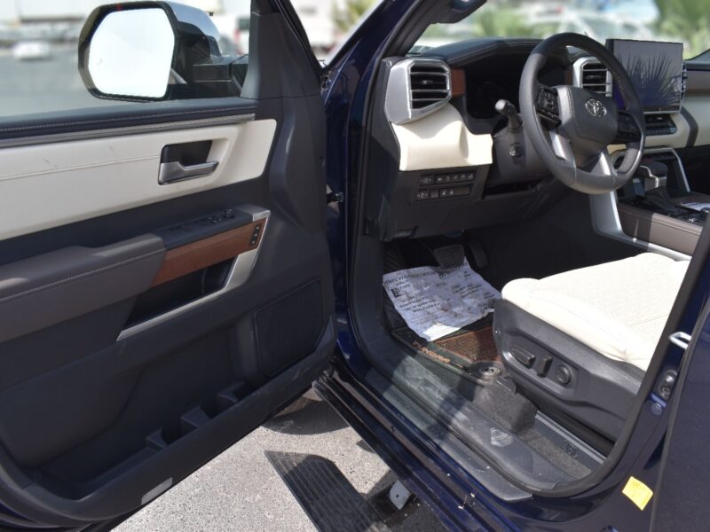 2022 Toyota Tundra 1794 Edition 3.5L twin-turbo V6 Engine Blue White Pick Up Truck