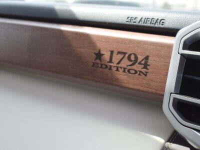 2022 Toyota Tundra 1794 Edition 3.5L twin-turbo V6 Engine Blue White Pick Up Truck