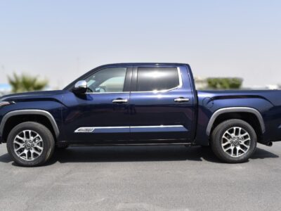 2022 Toyota Tundra 1794 Edition 3.5L twin-turbo V6 Engine Blue White Pick Up Truck