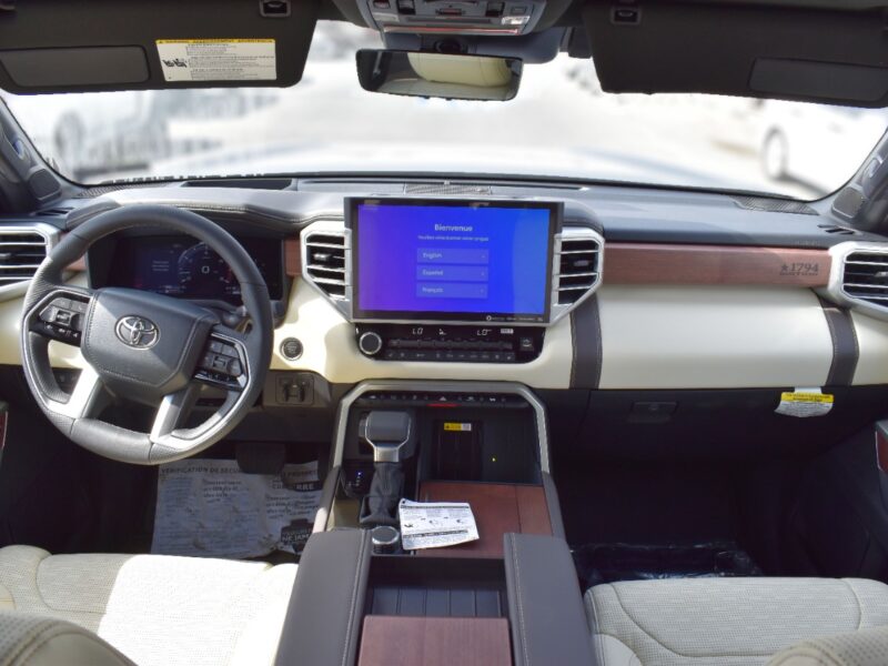 2022 Toyota Tundra 1794 Edition 3.5L twin-turbo V6 Engine Blue White Pick Up Truck