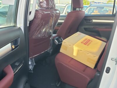 2024 Toyota Hilux 2.7 Litres 4 Cylinders Petrol Engine White Red Pick Up Truck