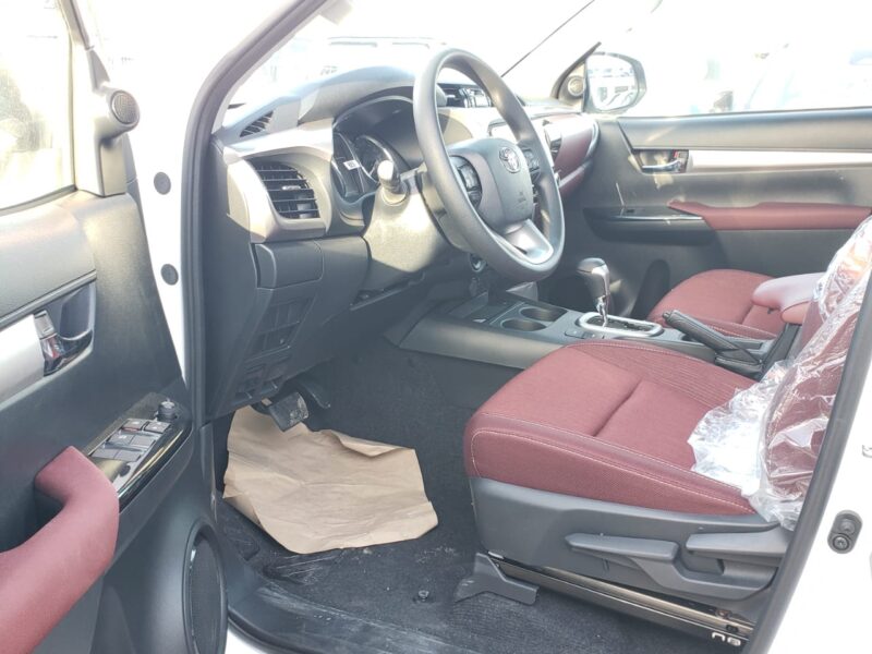 2024 Toyota Hilux 2.7 Litres 4 Cylinders Petrol Engine White Red Pick Up Truck