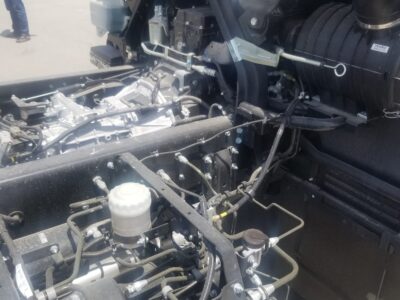 2023 Isuzu FSR Chassis 8.2L Diesel Non-Turbo Engine White Grey Truck