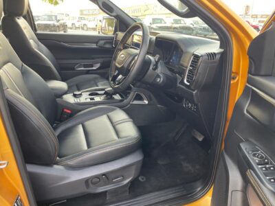 The 2023 Ford Ranger Wildtrak 2.0L Bi-turbo Diesel 4 Cylinders Yellow Black Pick Up Truck