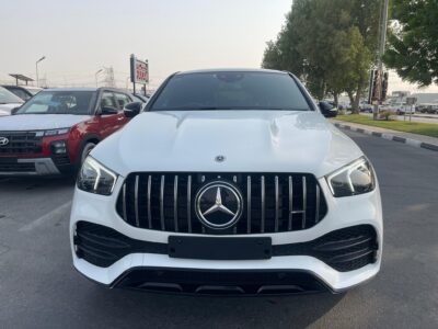 2021 Mercedes-Benz GLE 450 4Matic Coupe 3.0 L Inline-6 Engine White Black Luxury SUV