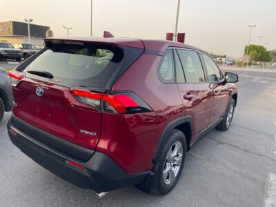 2022 Toyota RAV 4 GX Hybrid 2.5-liter 4-cylinder in-line Engine Red Grey SUV AWD